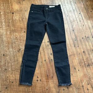 Pistola black moto 27 normcore ankle zipper jeans